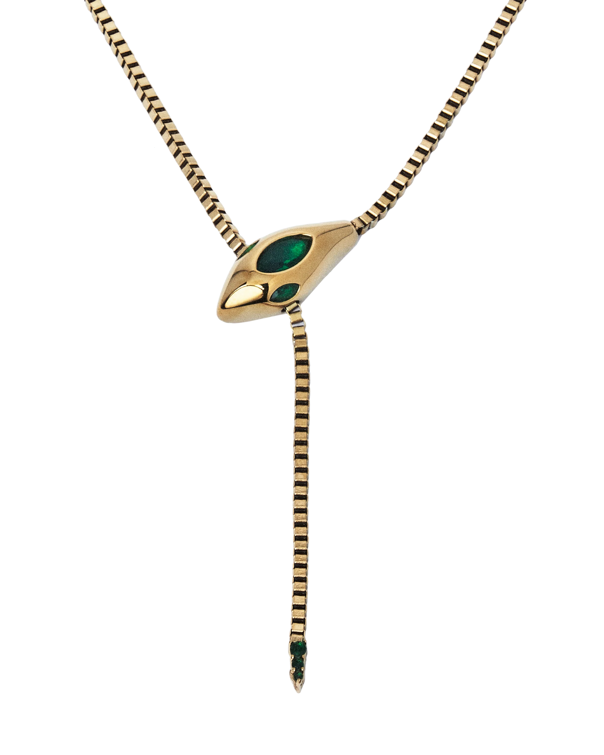 All I Think About Is Karma Snake Necklace
